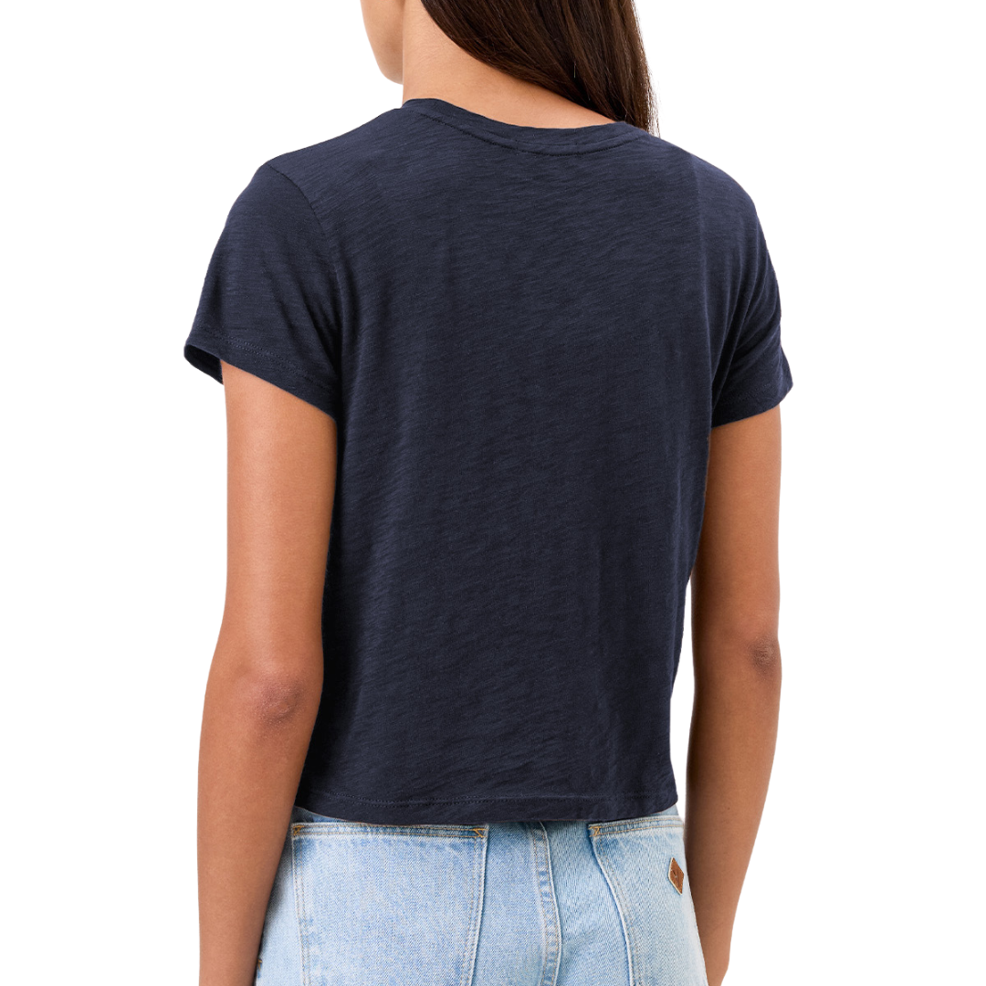Andie Short Sleeve Tee in Navy