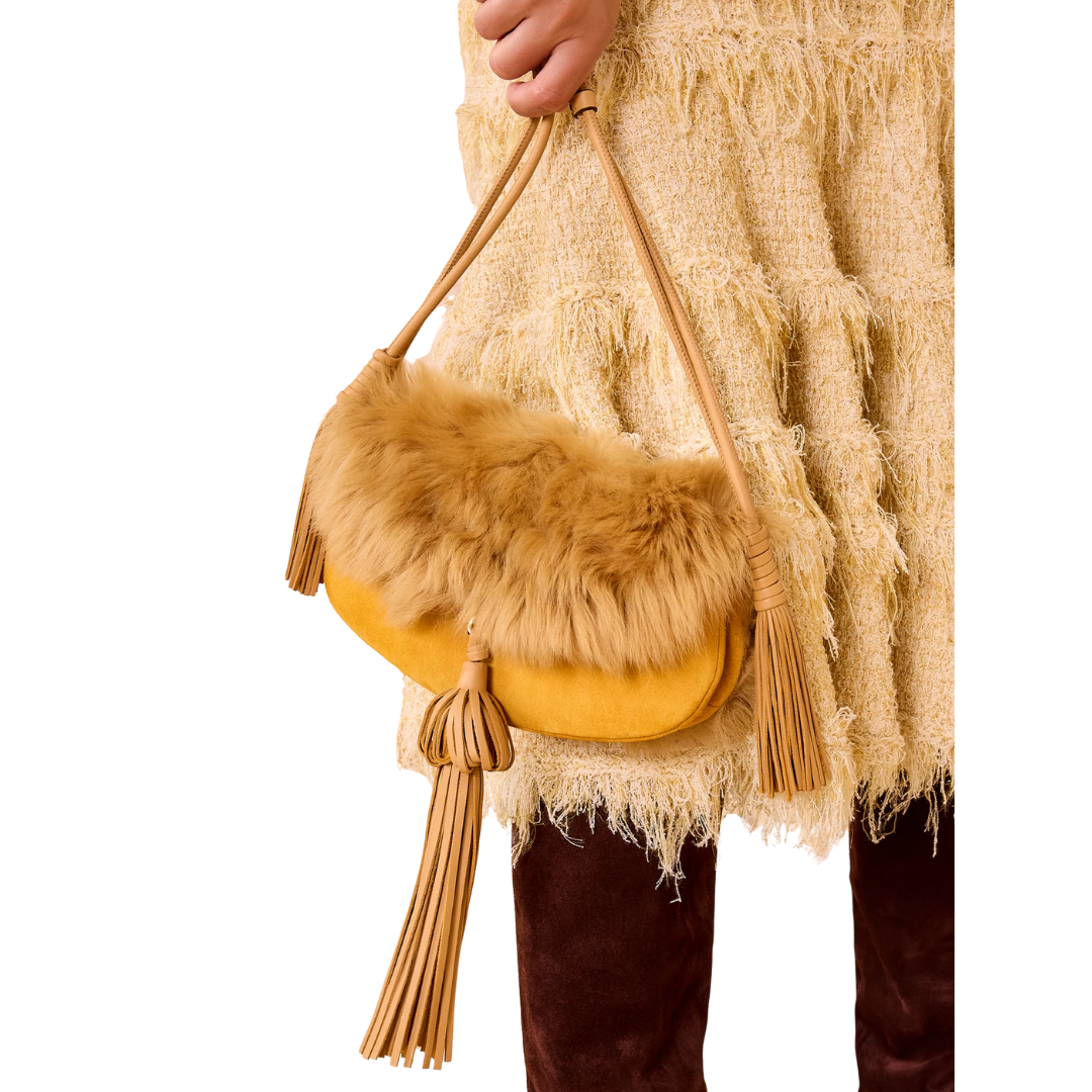 Paloma Tassel Flap Bag in Lotus
