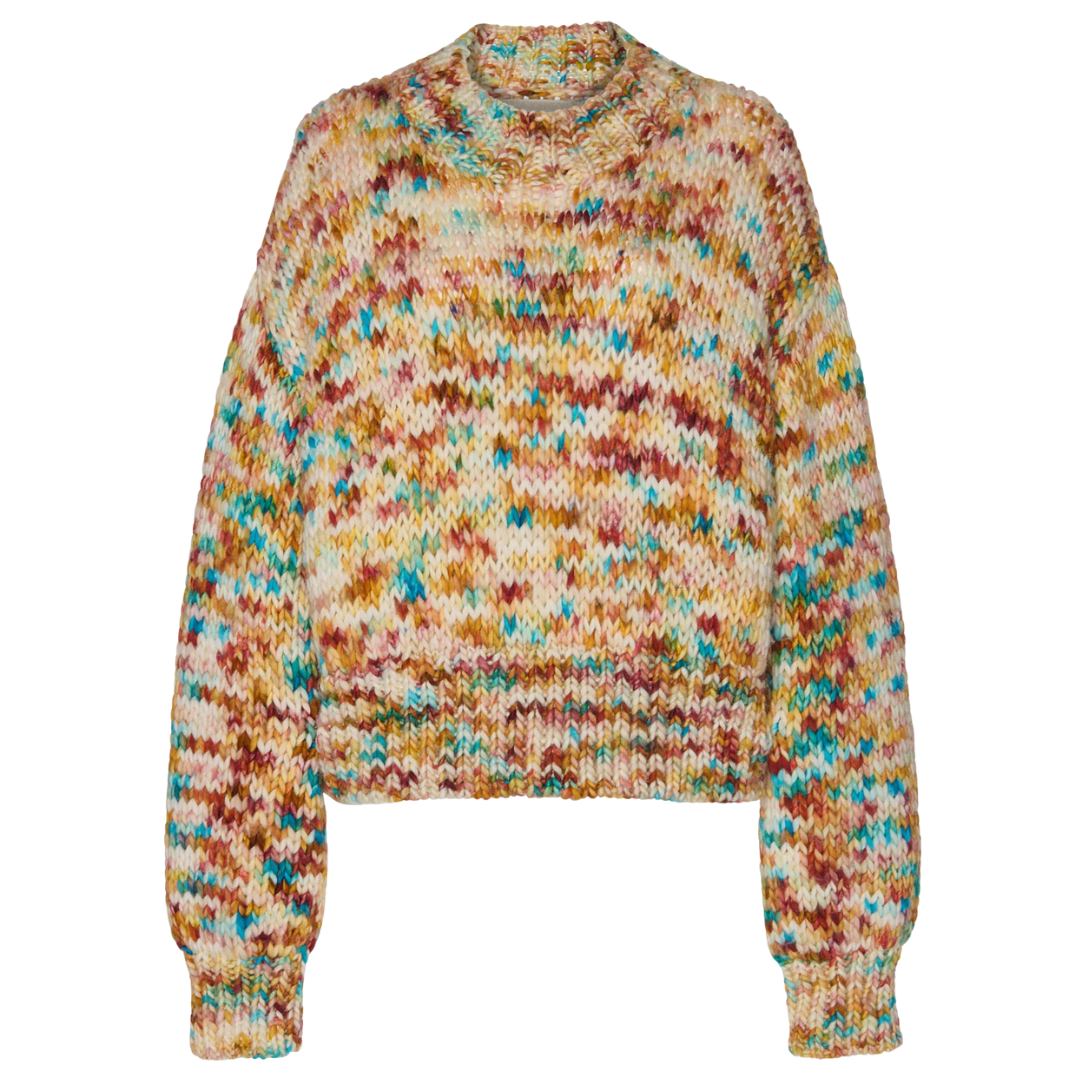 Maude Multicolor Knit Pullover in Opal