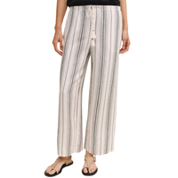 Tassel Cord Drawstring Crop in Boardwalk Stripe