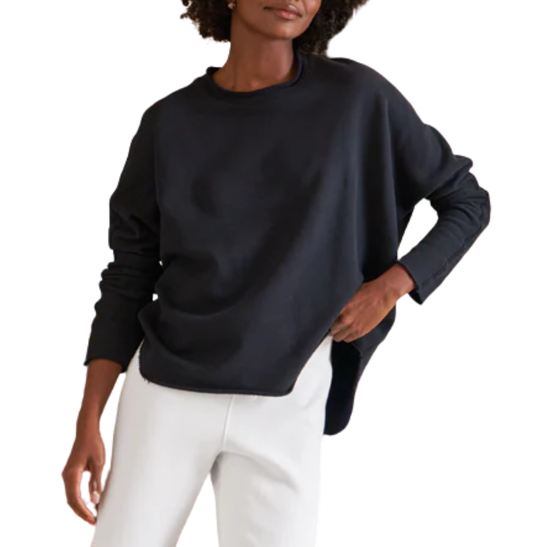 Anna Long-Sleeve Capelet in British Royal Navy