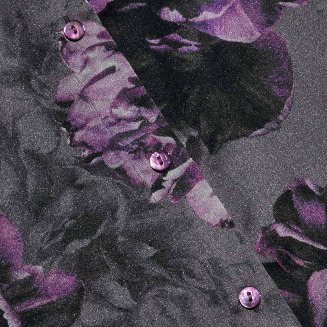 Tyler Silk Blouse in Concord Grape Small Multi Photo Floral