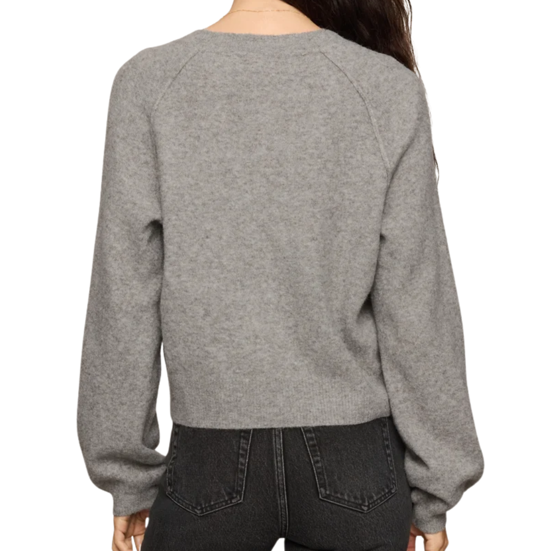 Westmont Henley Sweater in Classic Heather Grey