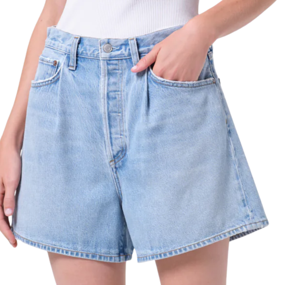 Rhoda Pleated A-Line Short in Raft