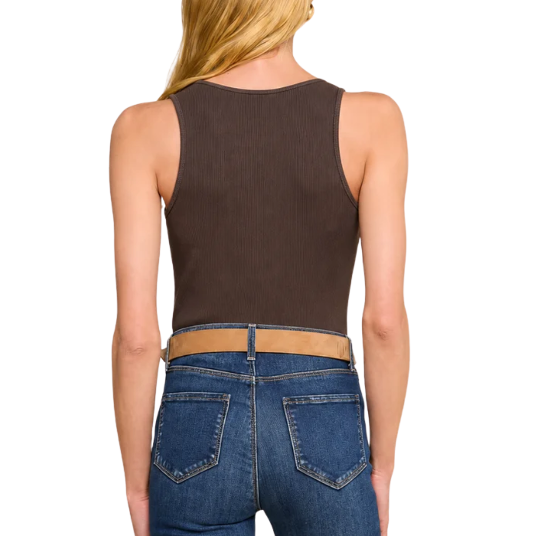 Adira Scoopneck Tank in Dark Java