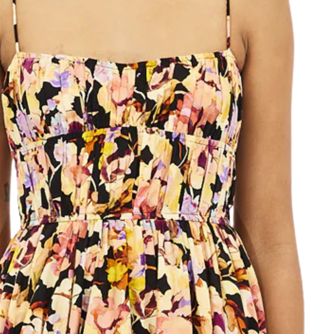 Vidri Cotton Cami Dress in Night Bloom