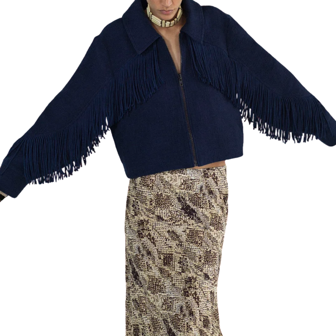Court Indigo Night Jacket in Dark Blue
