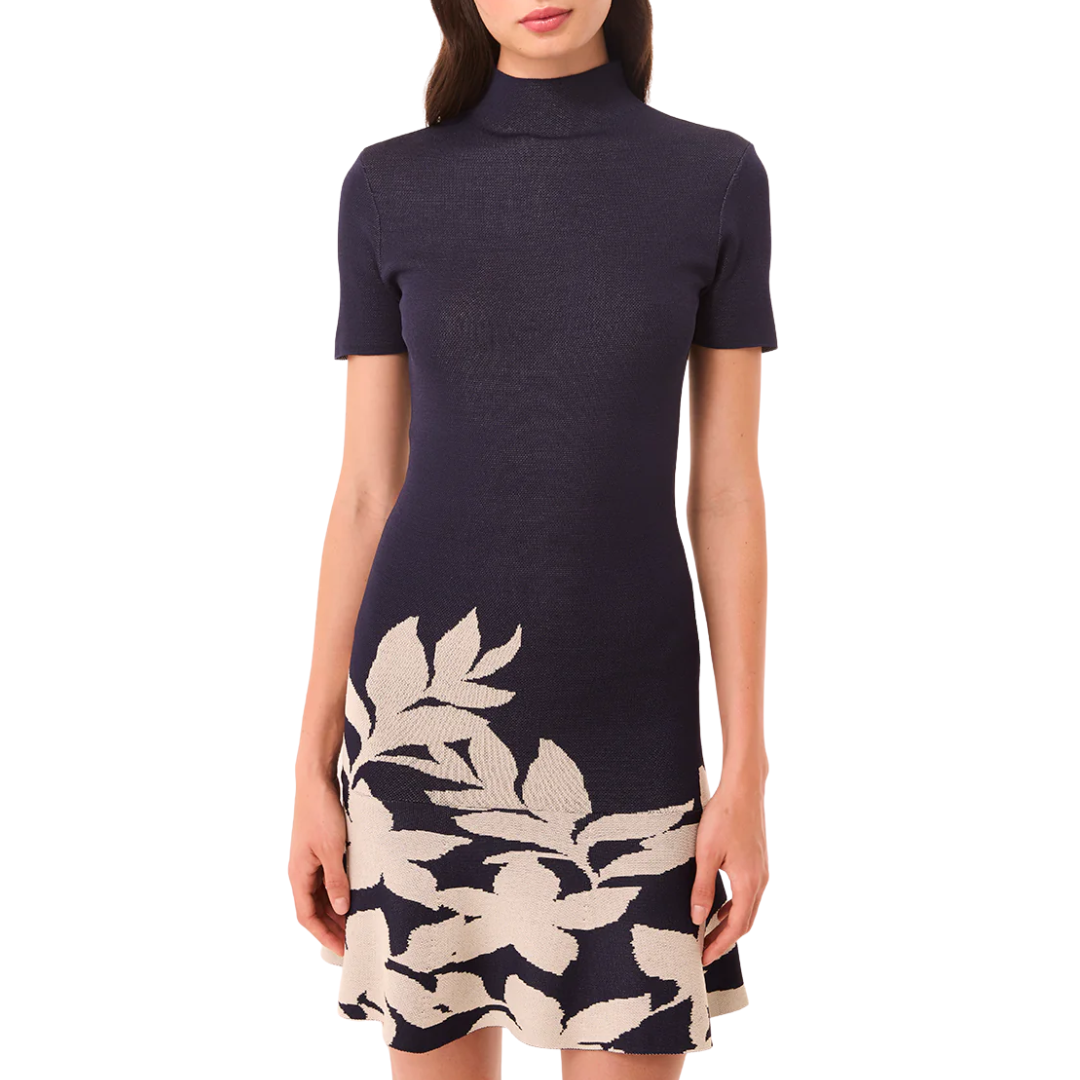 Allie Dress in Navy Flora