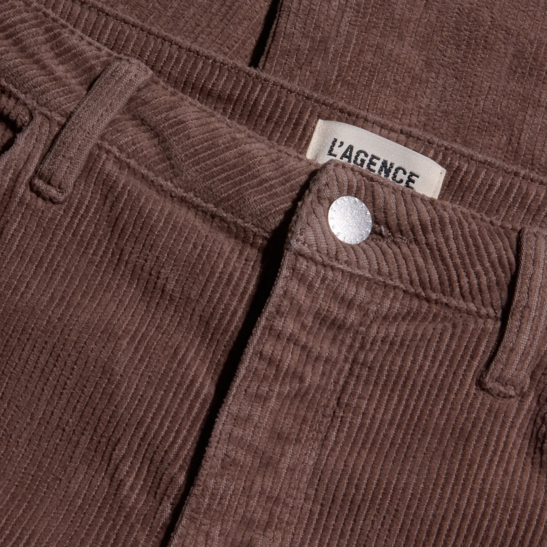 Mallis Corduroy Bow-Leg Pant in Cardamom