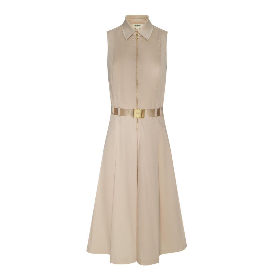 Kylo Poplin Shirt Dress in Biscuit