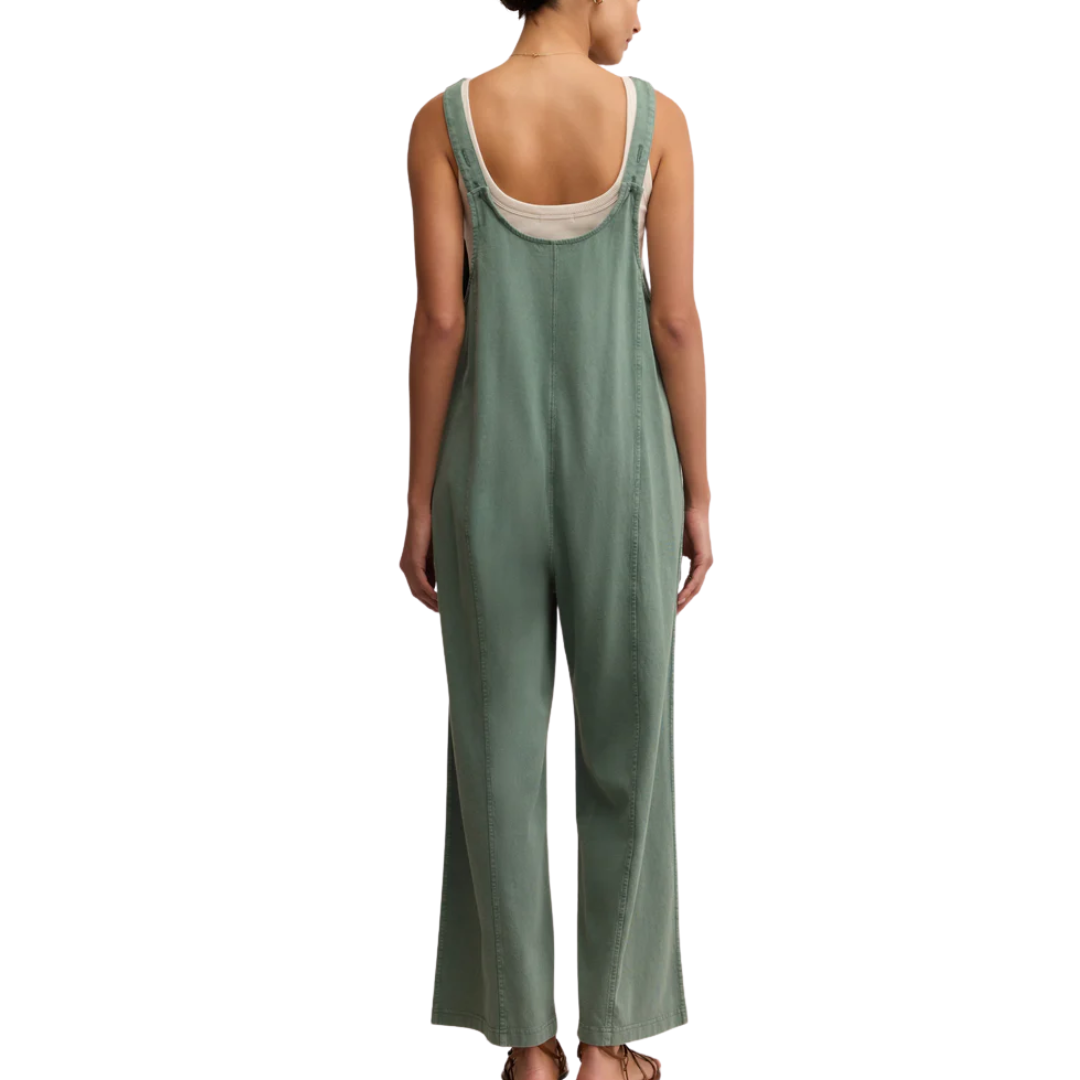 Everyday Jersey Jumpsuit in Hunter Green