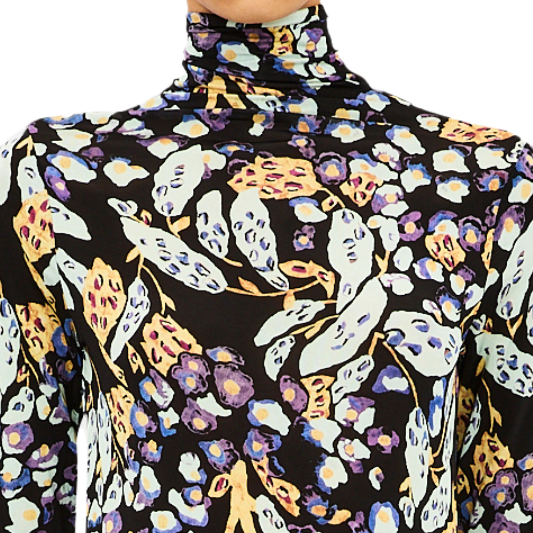 Aurelia Long Sleeve Jersey Top in Botanica