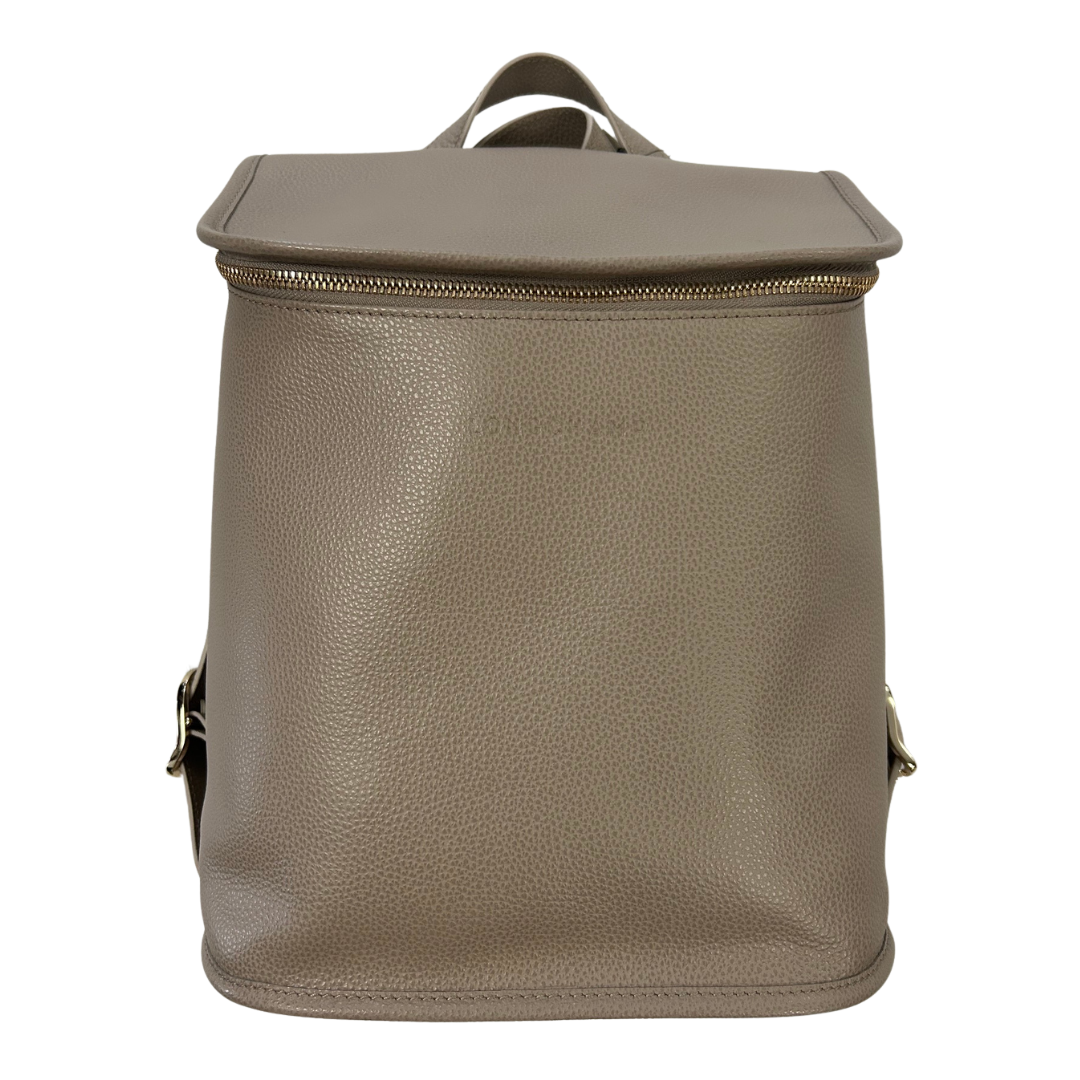 Leather Small Backpack in Turtledove
