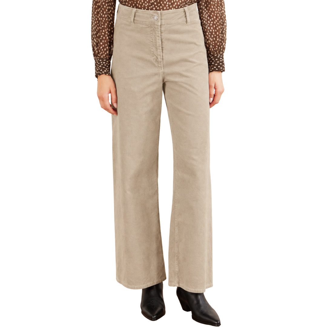 Megan Corduroy Pant in Travertine