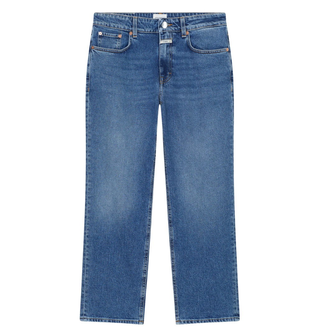 Milo Straight Jeans in Mid Blue