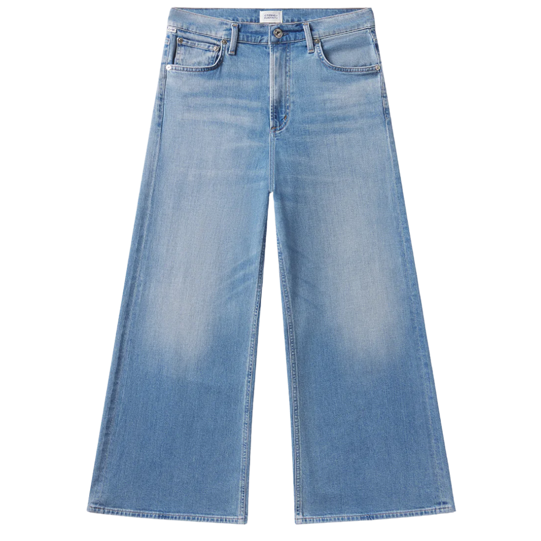 Lyra Wide Leg Crop Clean Hem in Andante
