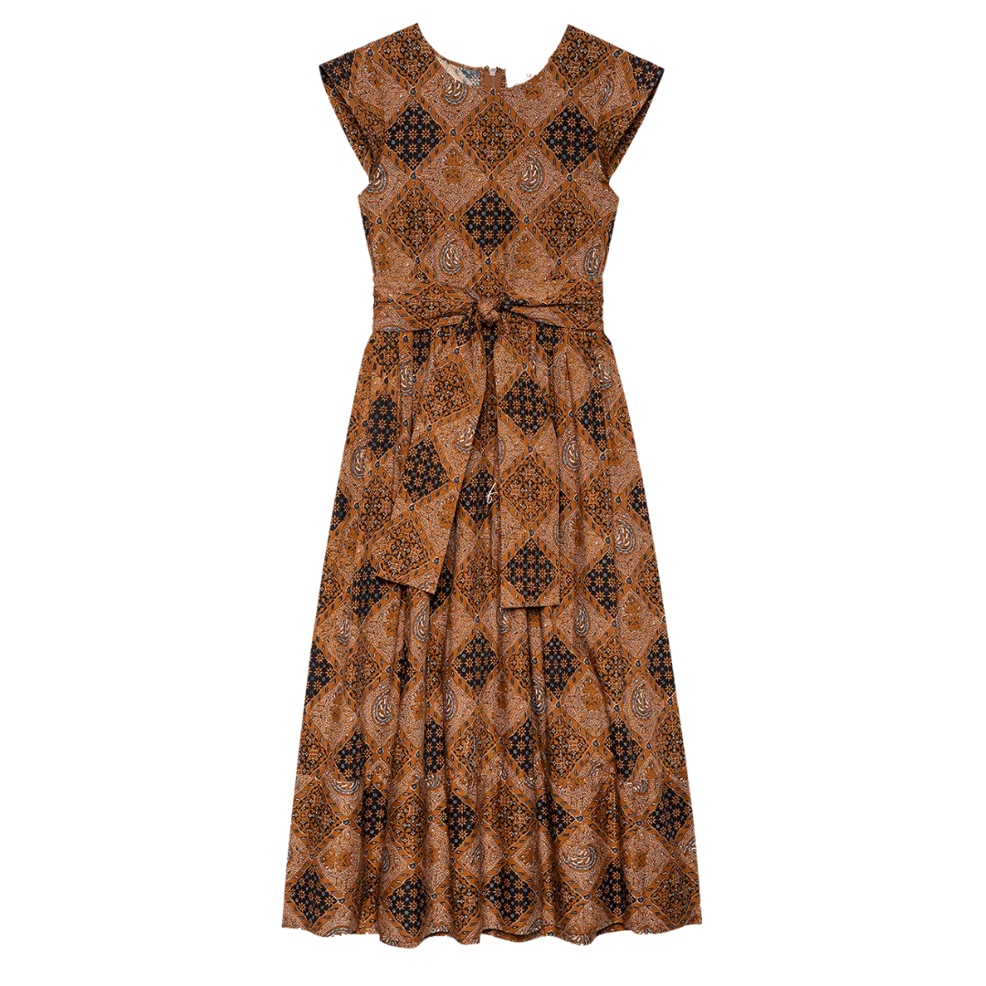 Tulsa Dress in Geo Bandana Print