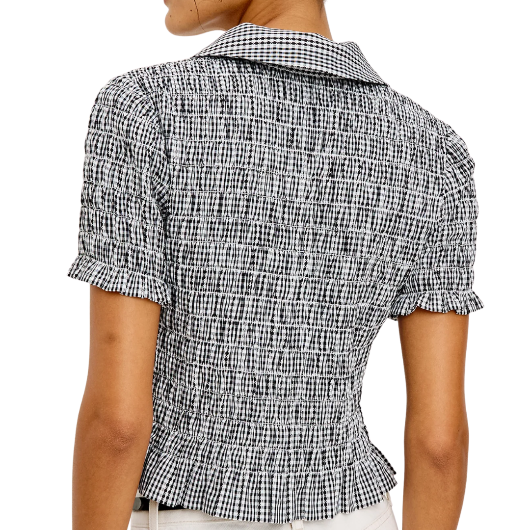 Alton Shirt in Black Gingham