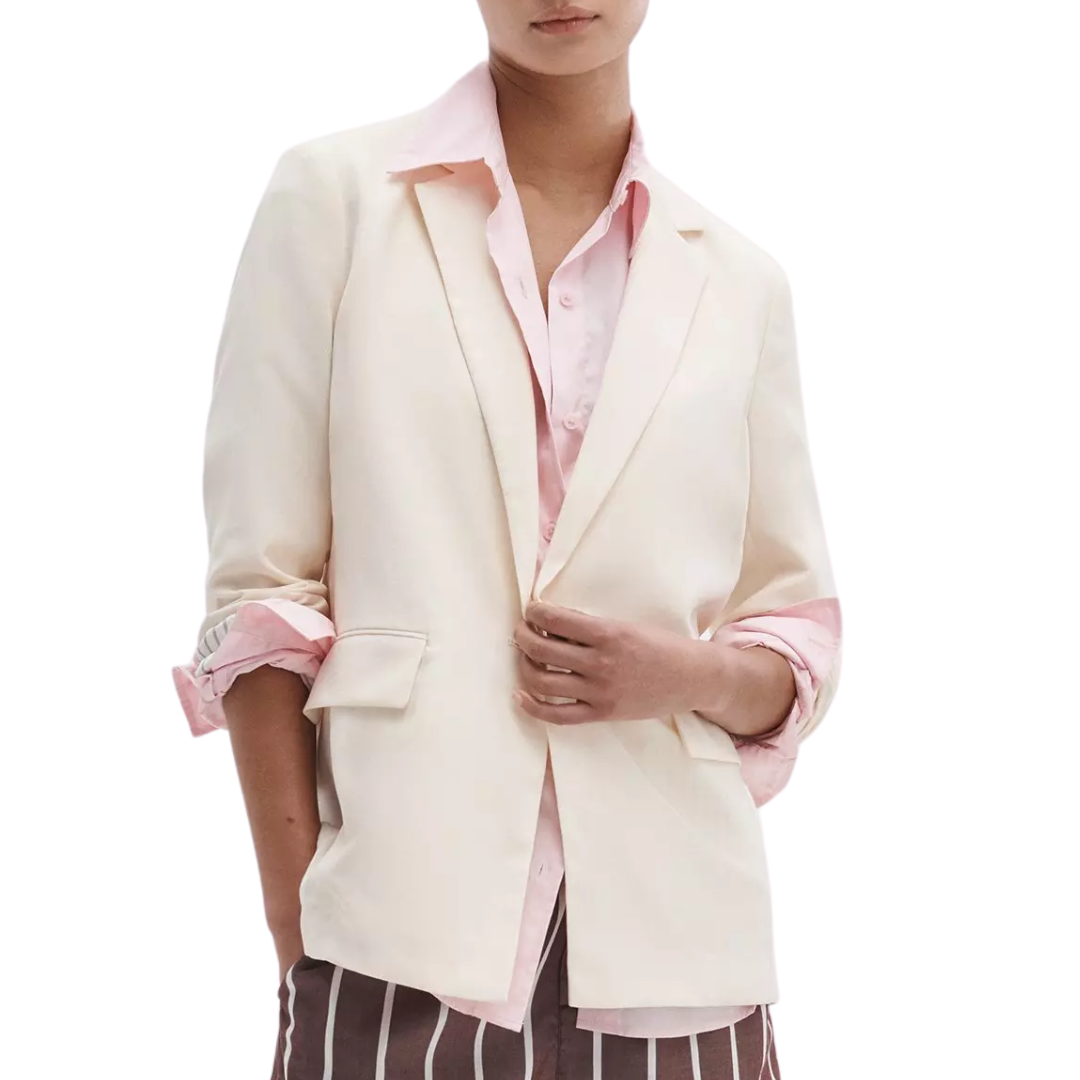 Jennie Tailored Blazer in Ivory