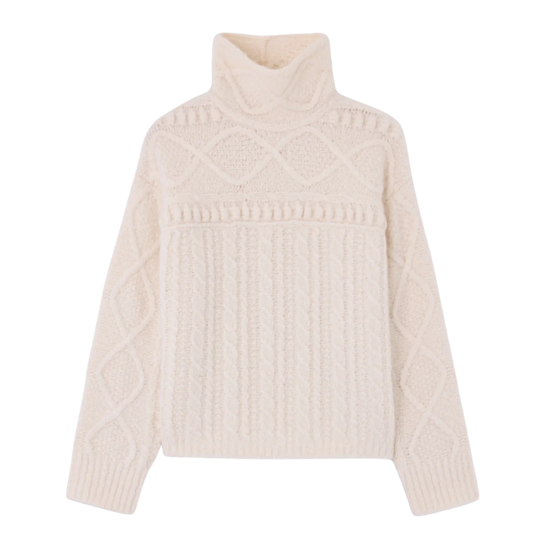 Super Cloud Turtleneck in Cream