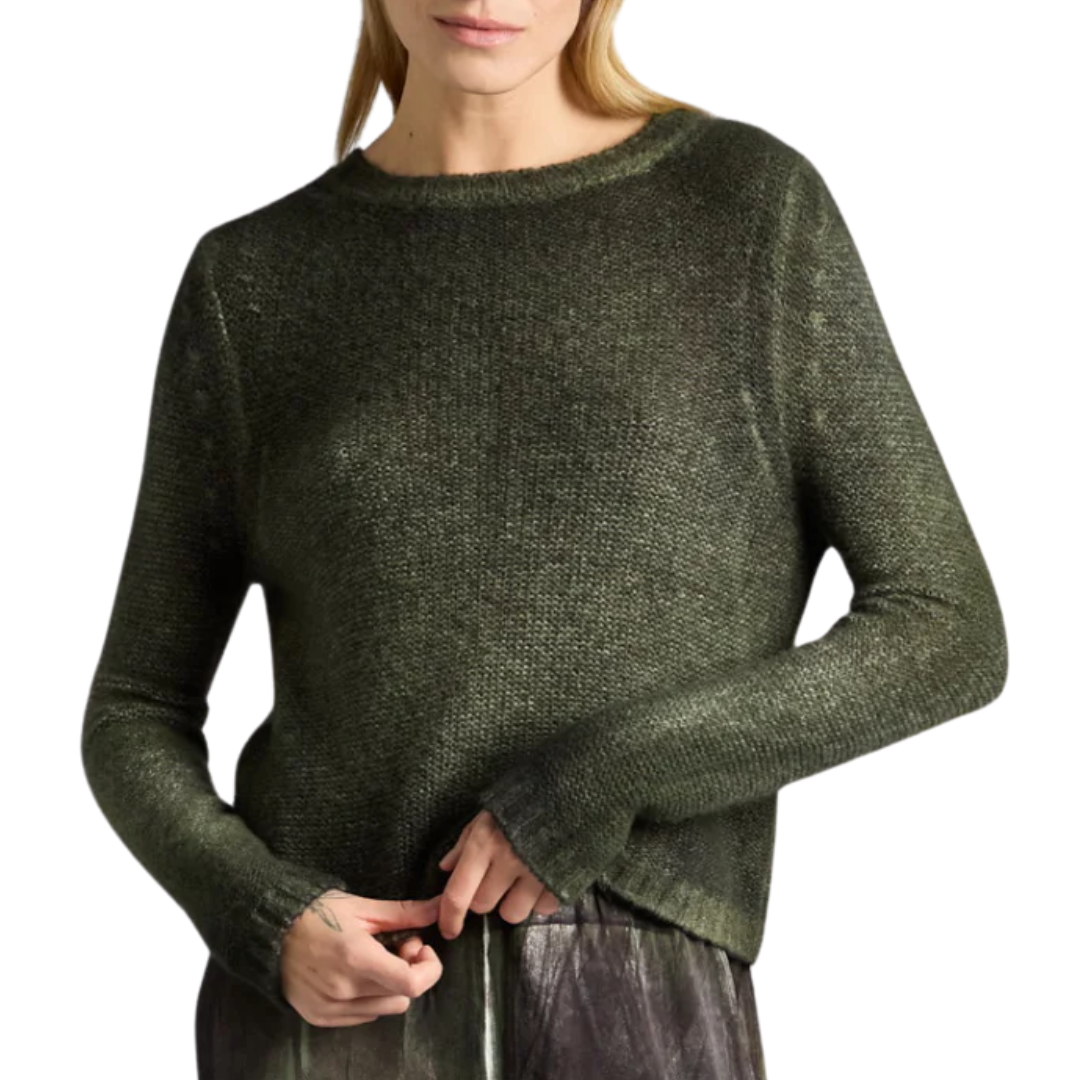 Round Neck Pullover in Brughiera