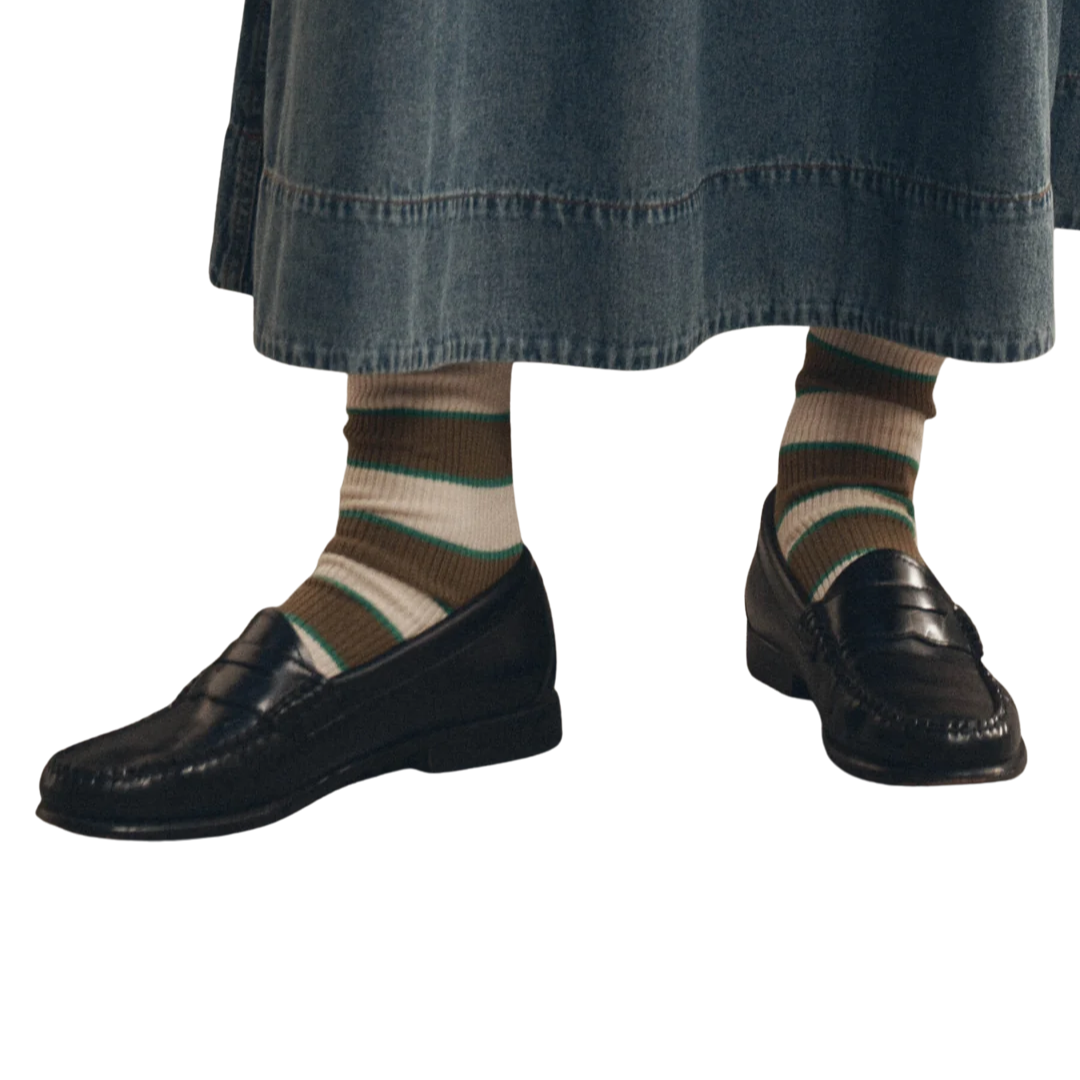 The Collegiate Sock in Green