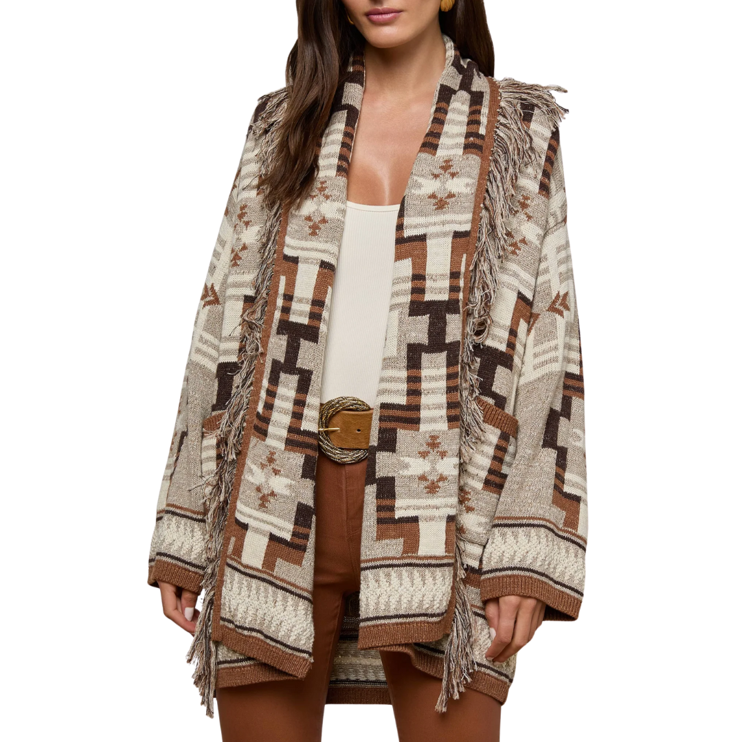Jair Cardigan in Natural Multi