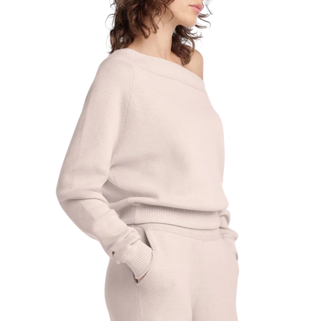 The Fatigue Sisters Off Shoulder in Blush Pink