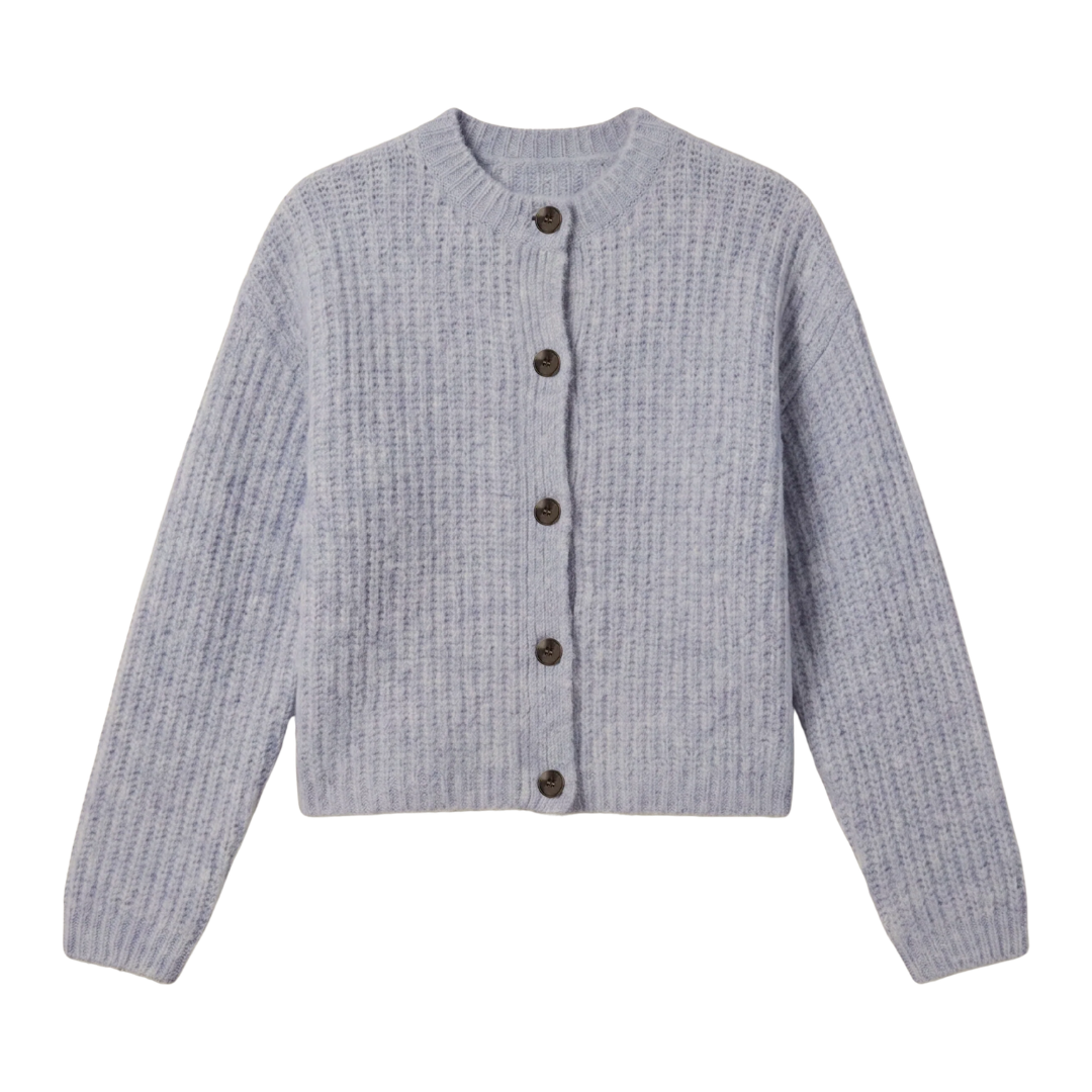 Rosemont Mohair Cardigan in Silverlake