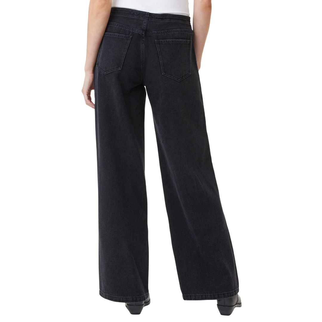Jade Drawstring Wide Leg in Rinse