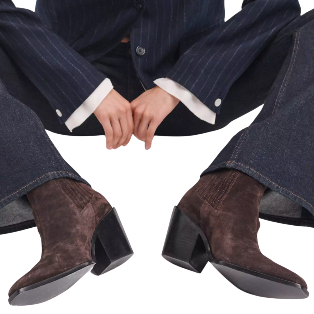 Newbury Suede Chelsea Boot in Dark Chocolate Suede