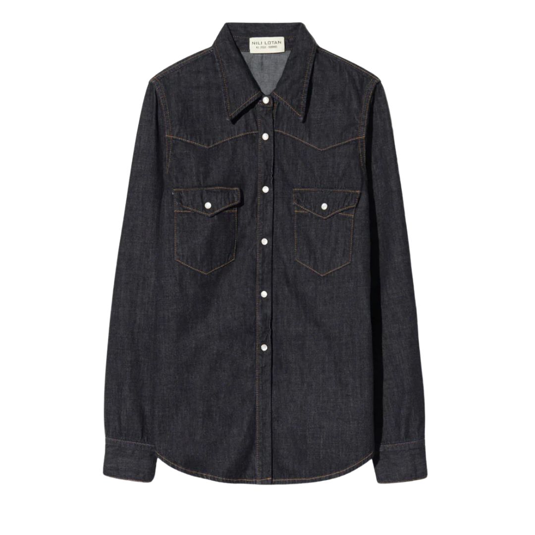 Travis Shirt in Indigo Rinse