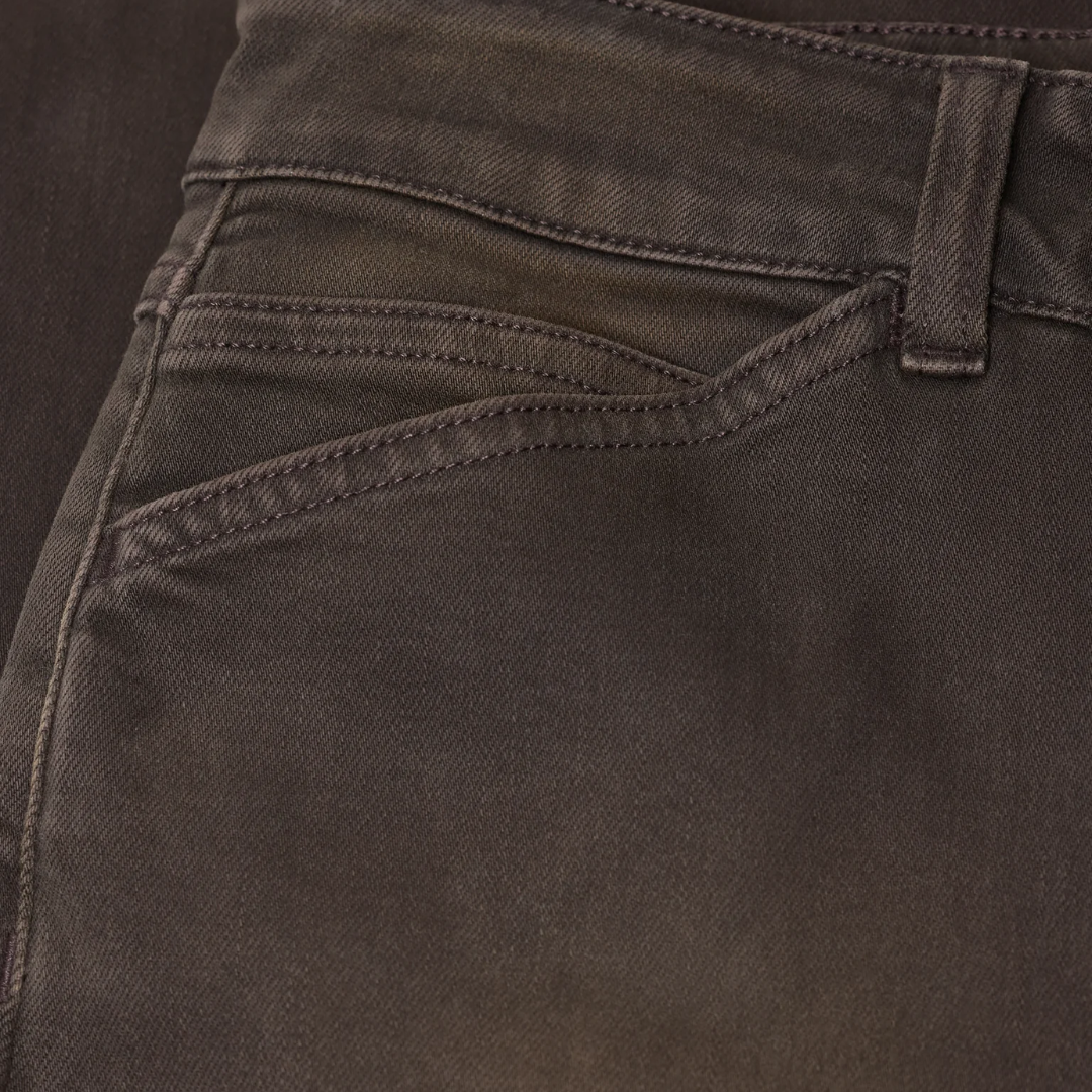 Wera Wide Jeans in Mahagony Brown