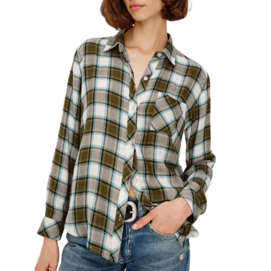 HunterShirt in Olive Stone Blue