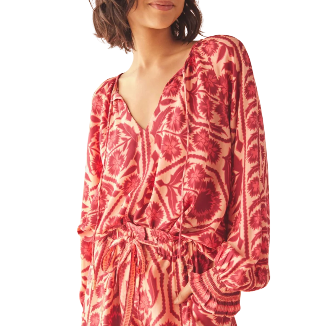 Riviera Blouse in Tessa Goji