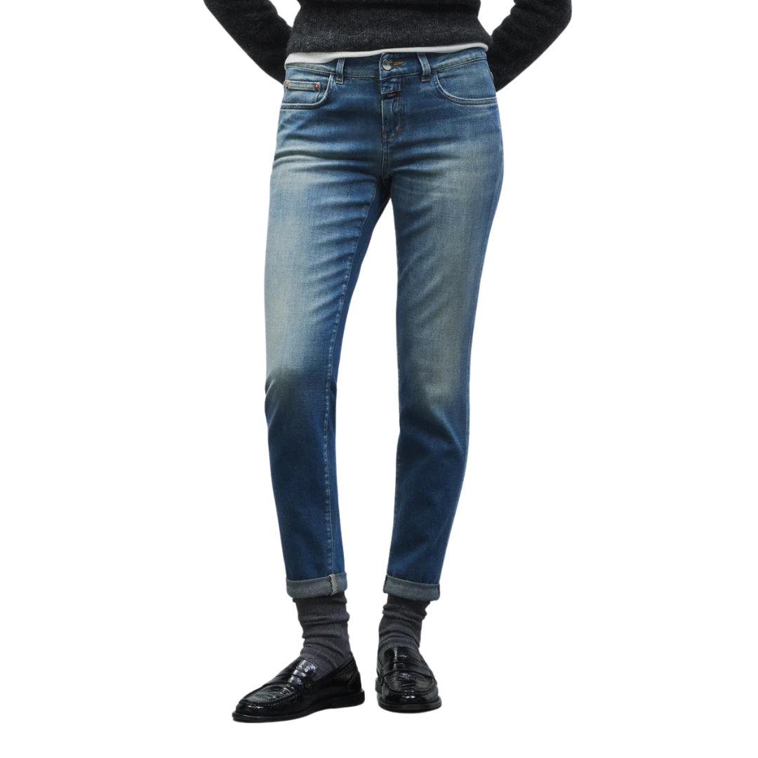 Baker Skinny in Mid Blue