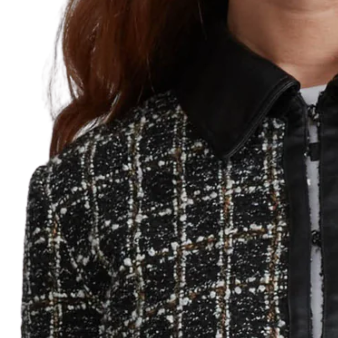Eloise Blazer in Black Plaid