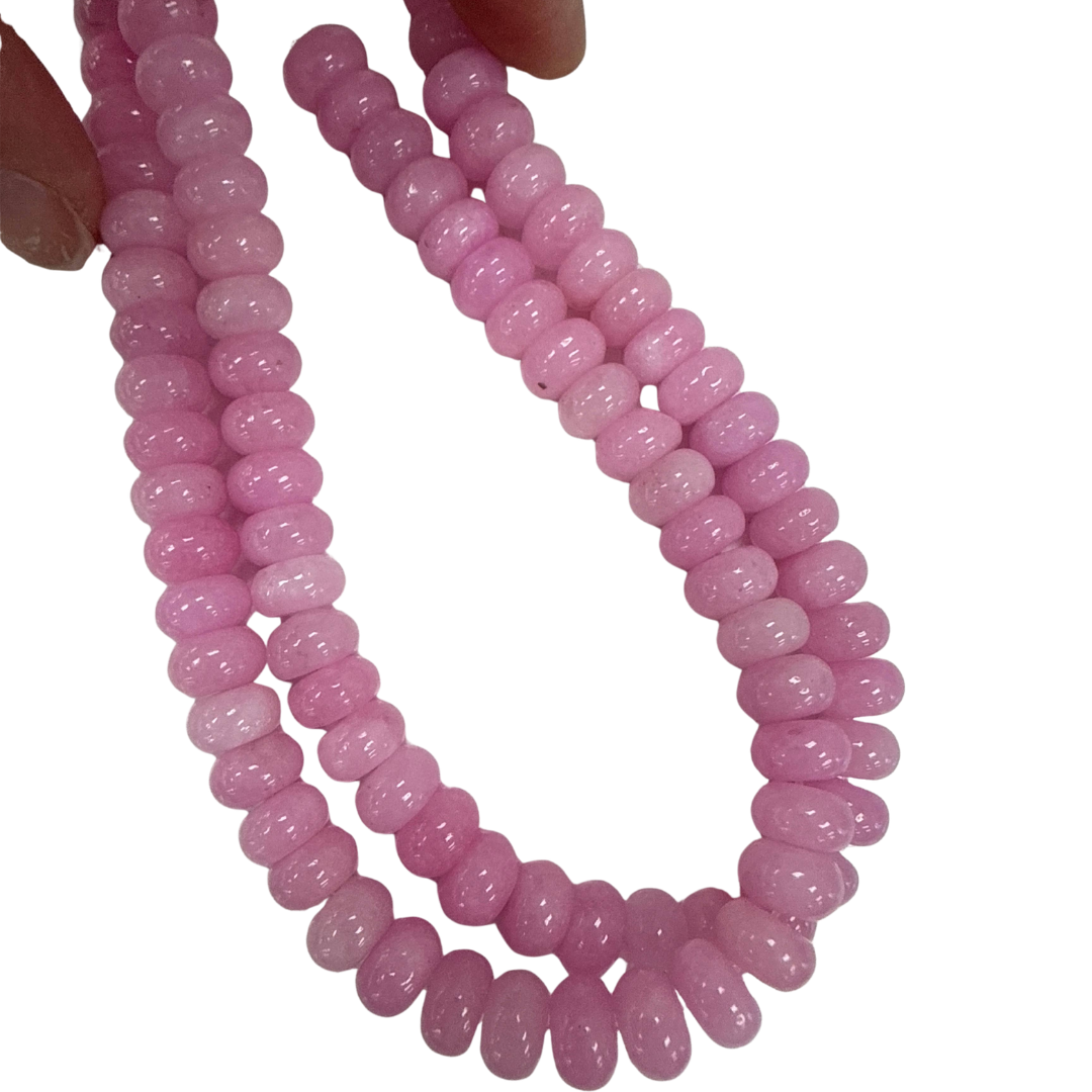 Lilly Gemstone Necklace in Hot Pink