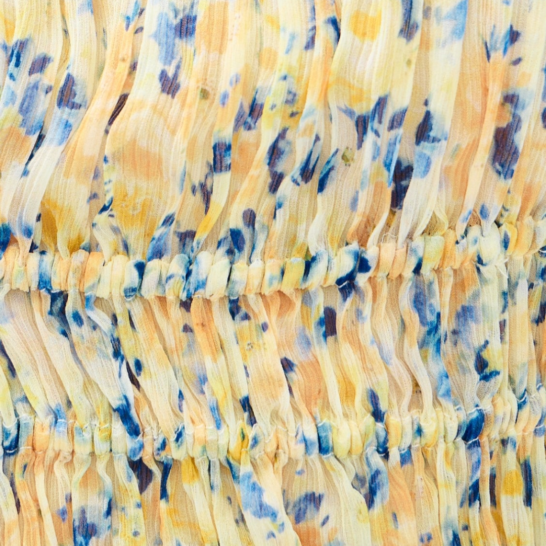 Athene Silk Top in Daffodil