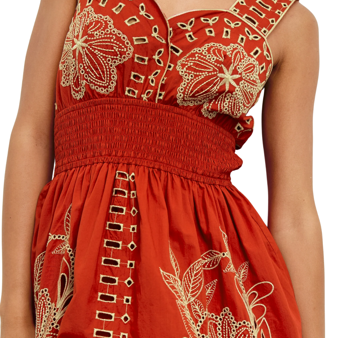 Fawn Dress in Terracotta