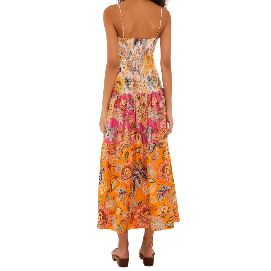 Multicolor Maxi Dress in Ligia Floral Mix