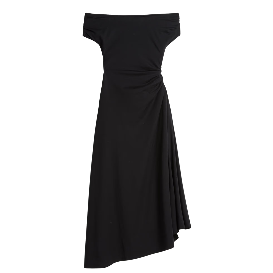 Marles Off The Shoulder Dress in Black