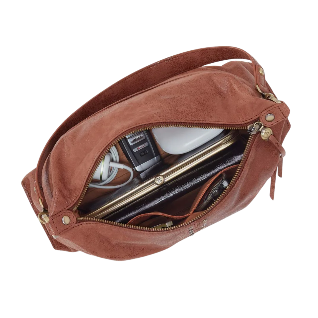 Avon Shoulder Bag in Burnished Saddle