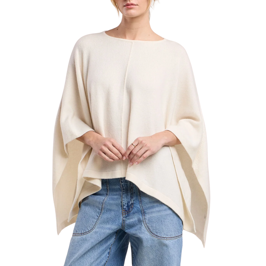 Gia Poncho in Milk