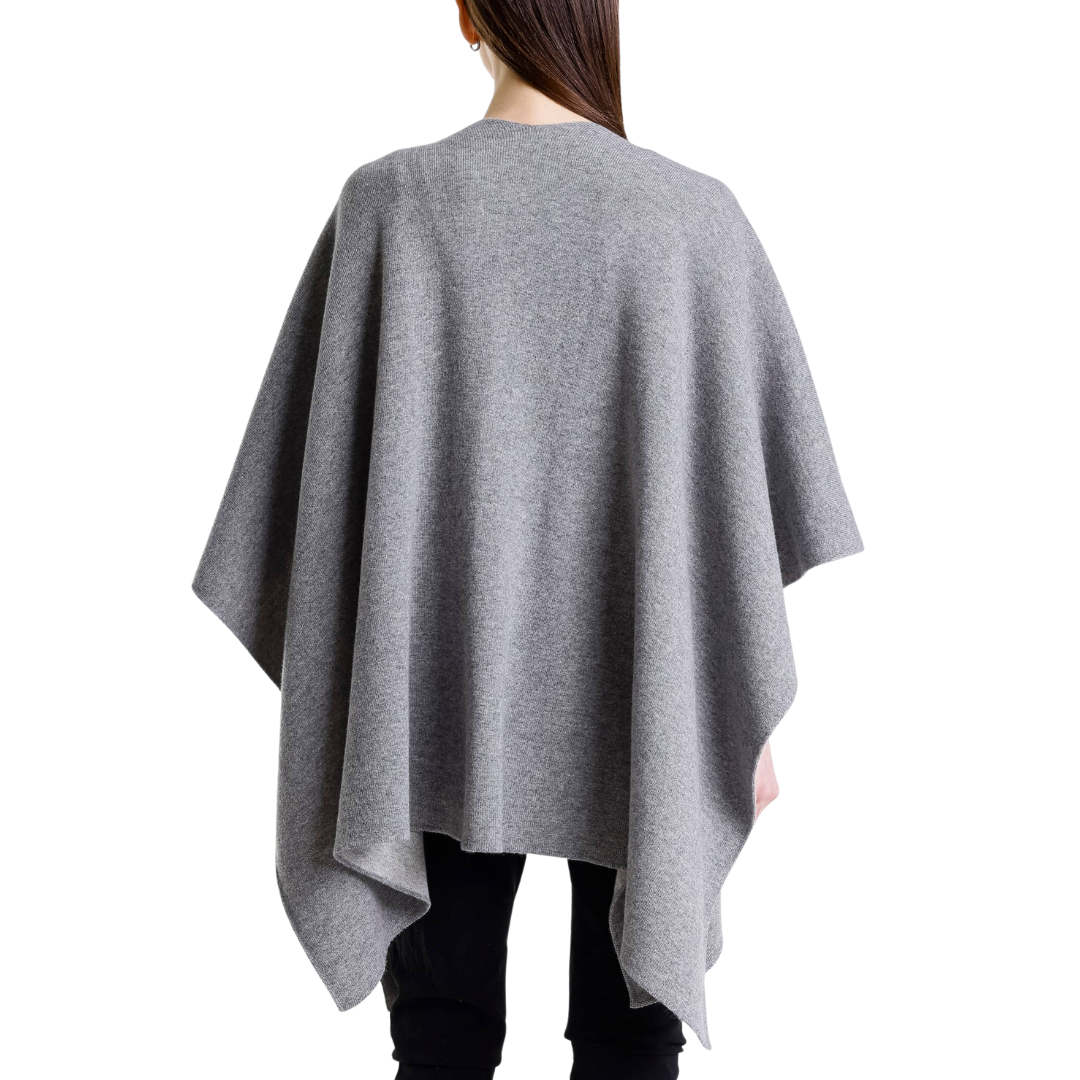 Kiersten Reversible Wrap in Dark Grey/Medium Grey