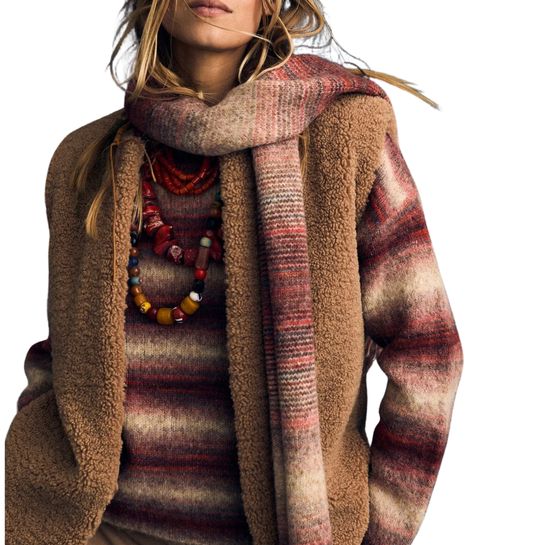 Anders Sweater in Sienna Ombre
