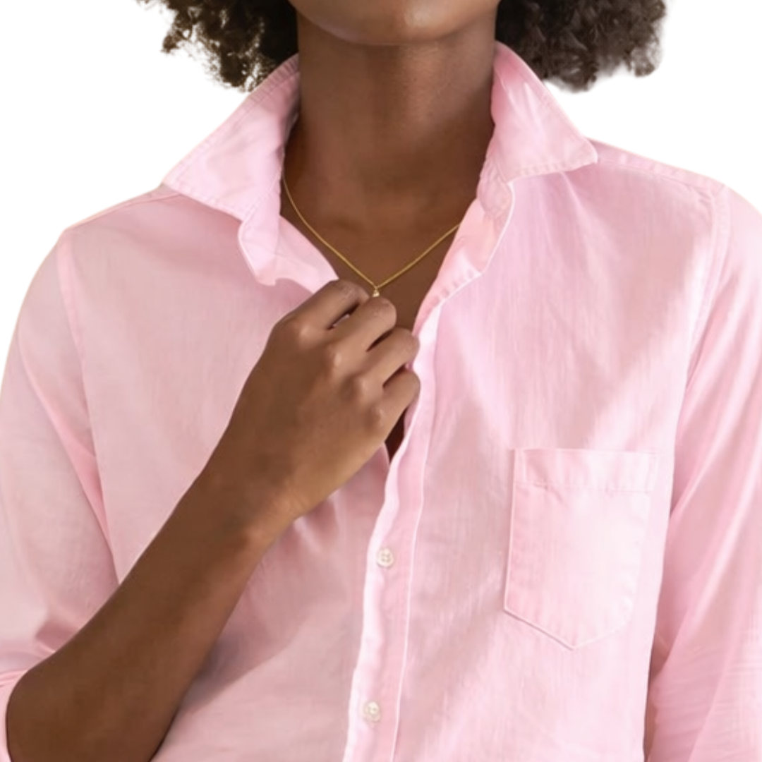 Barry Tailored Button Up Shirt in Petal Denim