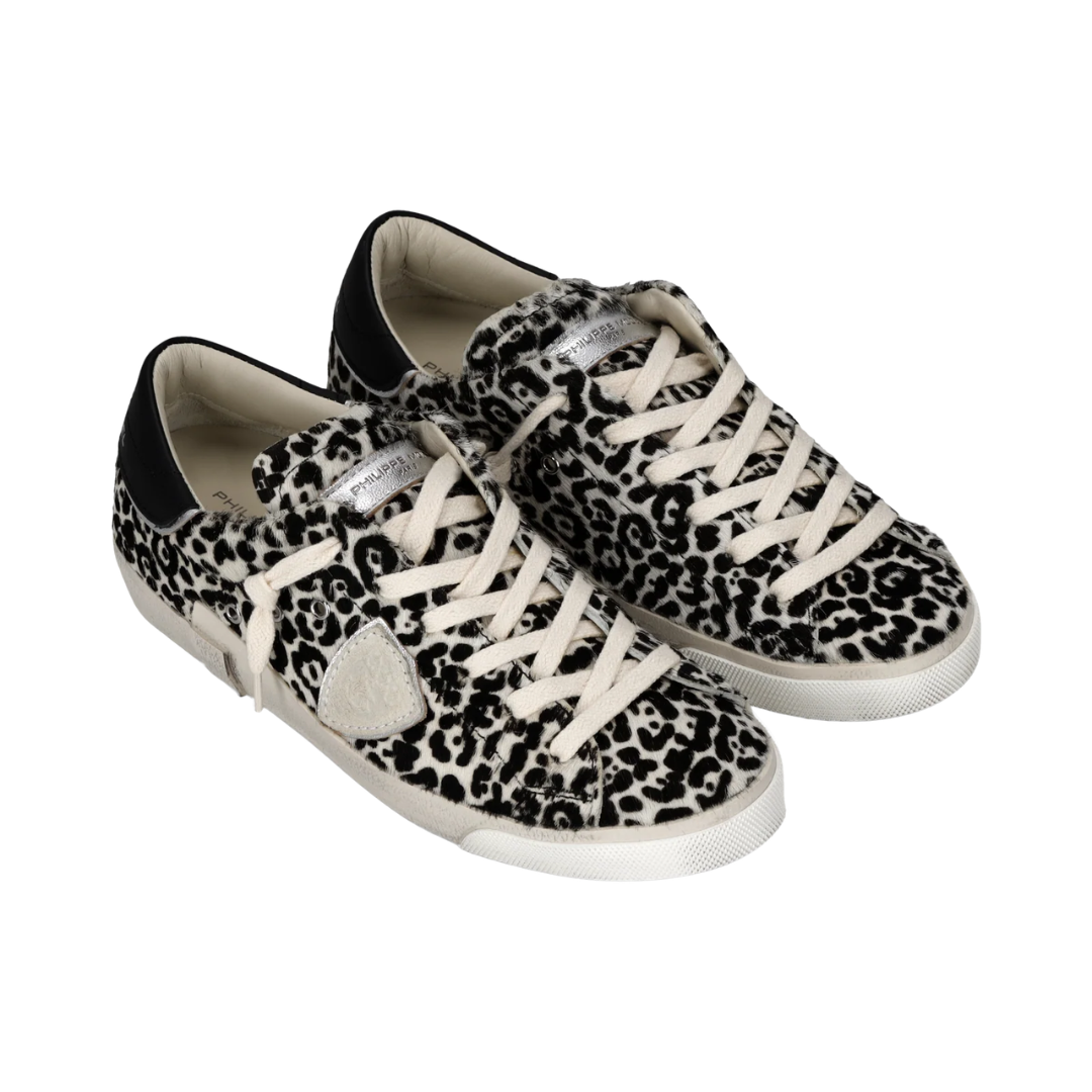 Prsx Sneaker in Animal-Print Black White