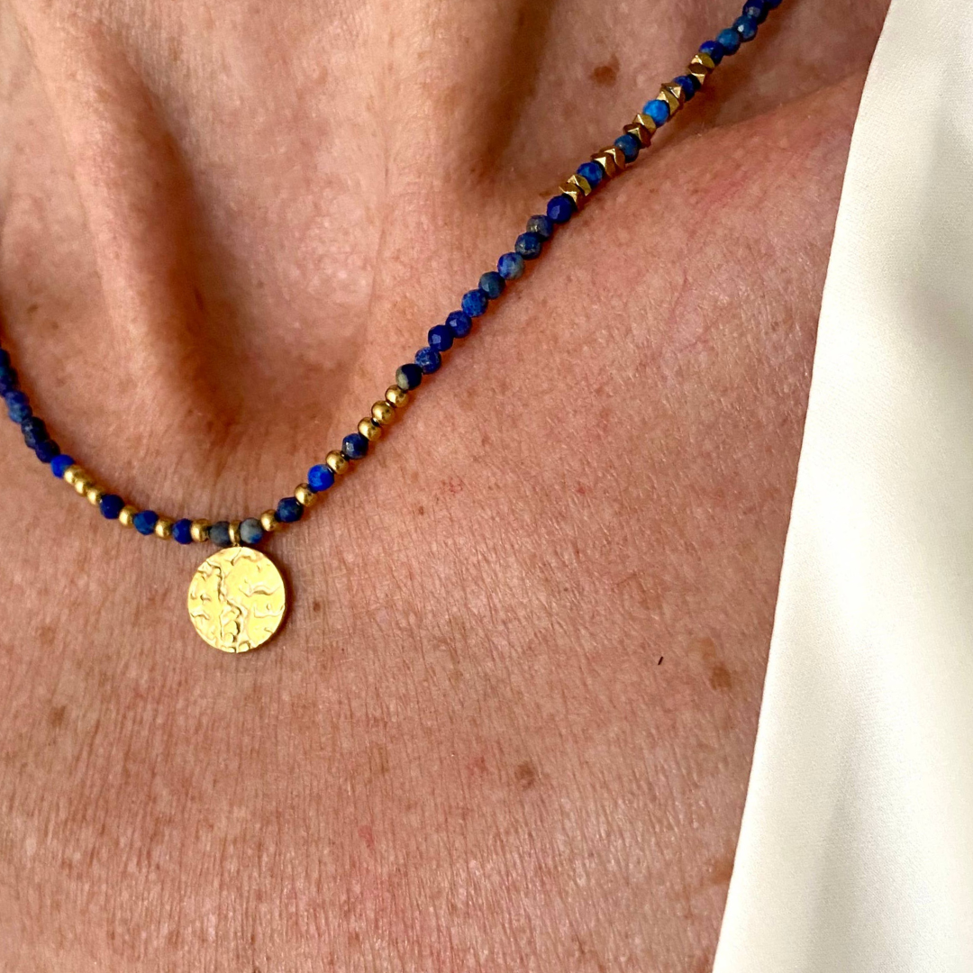 Sinara Necklace in Lapis