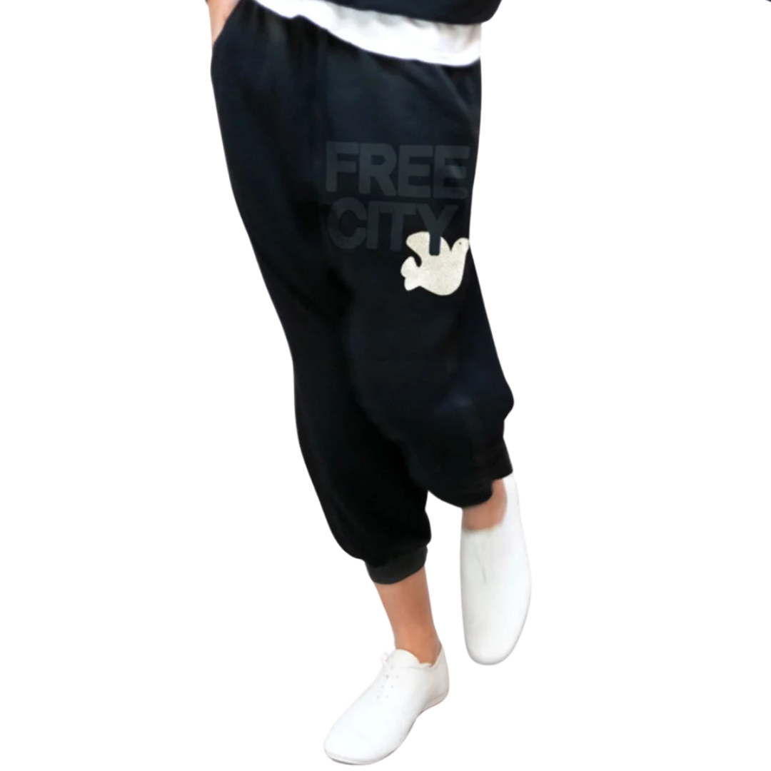 Freecitylarge Sunfades Sweatpants in Black Space